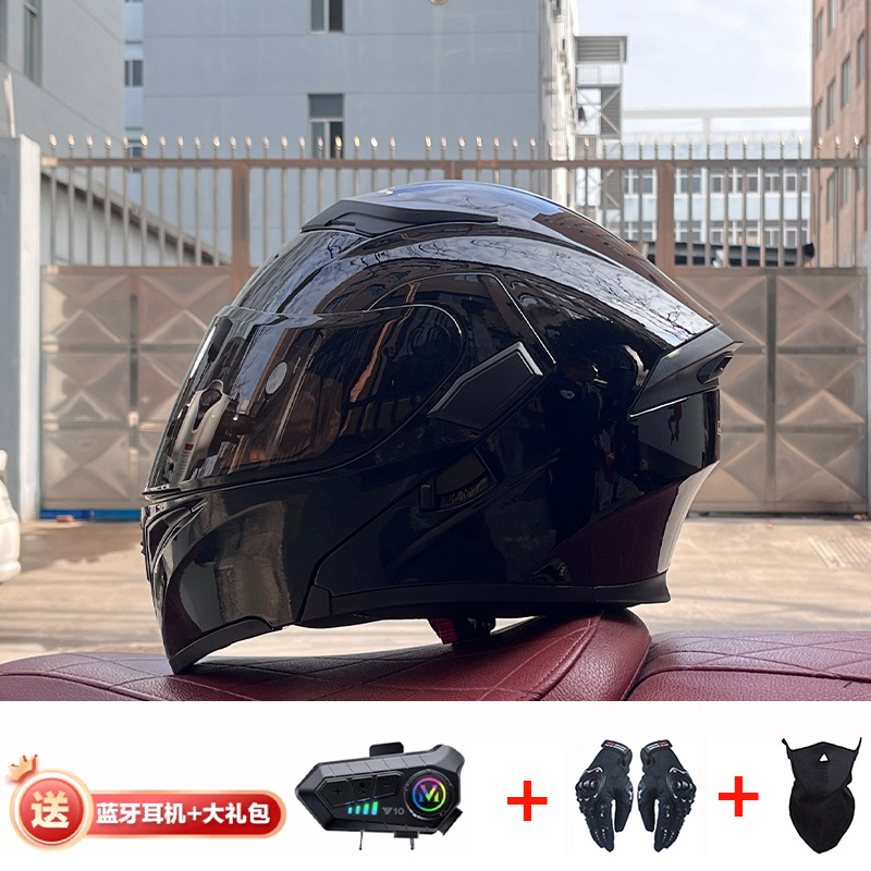 JIEKAI casco de motocicleta casco completo de motocicleta para hombres y mujeres Bluetooth casco de exposición casco de coche eléctrico 3C certificación
