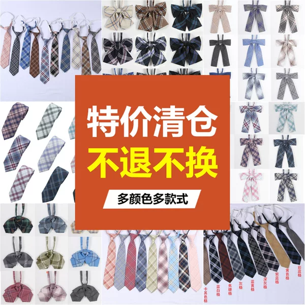 Big Sale Jk Accessories Free Tie Flower Bow Tie Collar Rope Preppy Style Jk Uniform Plaid Tie