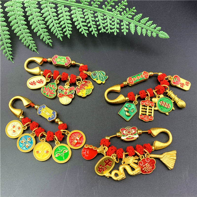 子供の驚き安全ピンの携帯ストラップ赤ちゃんの驚き防止レトロなアクセサリーのペンダント妊婦の平安ブローチ