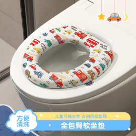 热销儿童手柄环保坐便器马桶圈宝宝座便器大号柔软坐垫辅助便盆