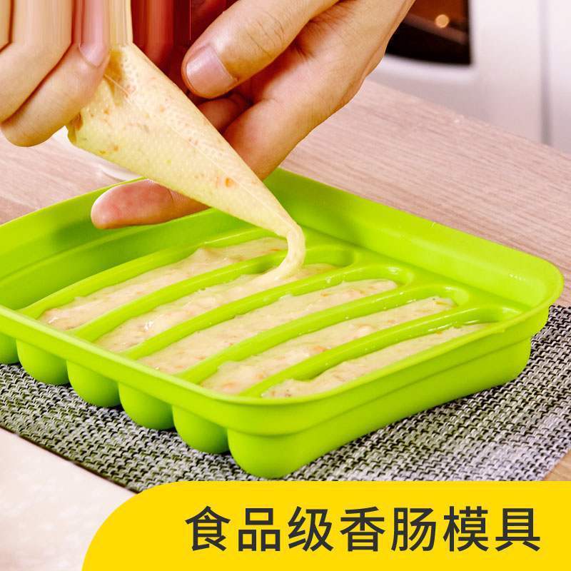 FDA食品級シリコンホットドッグソーセージ金型赤ちゃん補助食自作diyハム腸焙煎金型|undefined