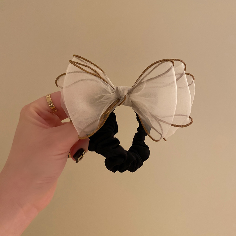 Fashion Bow Knot Cloth Handmade Hair Tie 1 Piece display picture 6