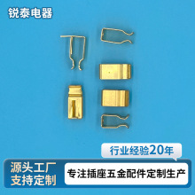 厂家直供欧规万用插座五金件插座五金弹片铜片接触弹片插套