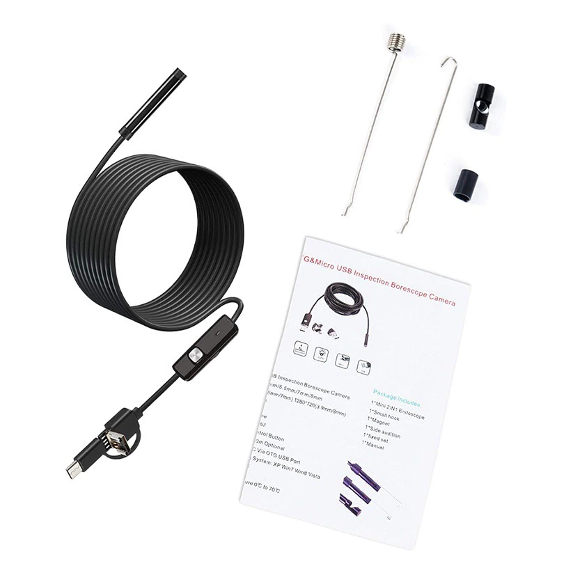 5,5 мм три-в-одном Android-телефон 480p камера авторемонт кондиционер канализационная труба водонепроницаемый промышленный эндоскоп