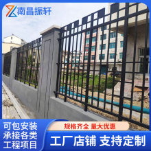 定制围墙护栏小区锌钢防护围栏学校工厂防爬铁艺围栏江西铝艺围栏