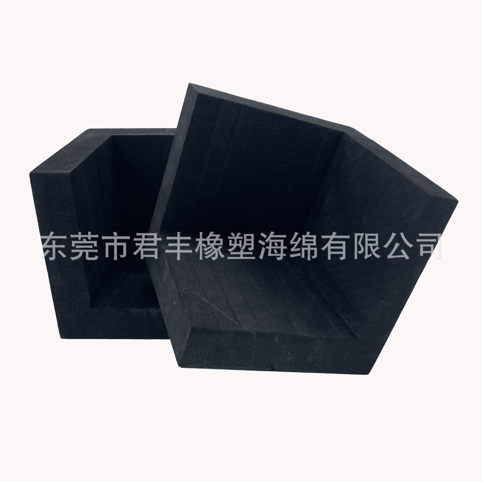 防撞缓冲家具护边45度黑色EVA泡棉护角礼盒包角异型雕刻一体成型