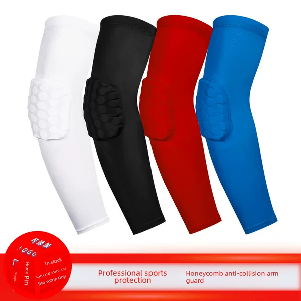 Cross-Border Exclusive Supply of Cellular Protection Arm Sports Compression Gear for Basketball and Football, Adult Elbow Pads with Customizable Logo
