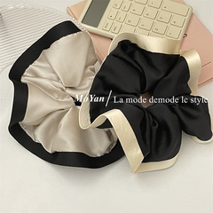 French-style small Shalimar high-end sense wide cloud-shaped large intestine hair tie, trendy headband, temperament hair tie, hair ribbon for women