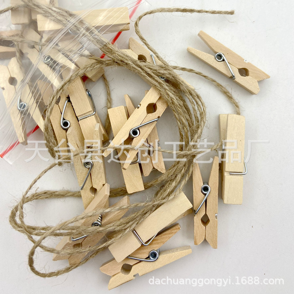 Clip de madera DIY, 3.5~7.2CM, decoración de fotos, manualidades, al por mayor