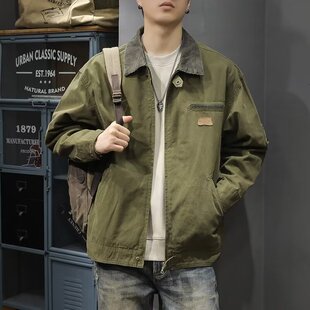 2024 Spring and Autumn New Product Trendy Brand American High Street Washed Denim Jacket Workwear Pocket Stretch Trendy Denim Jacket