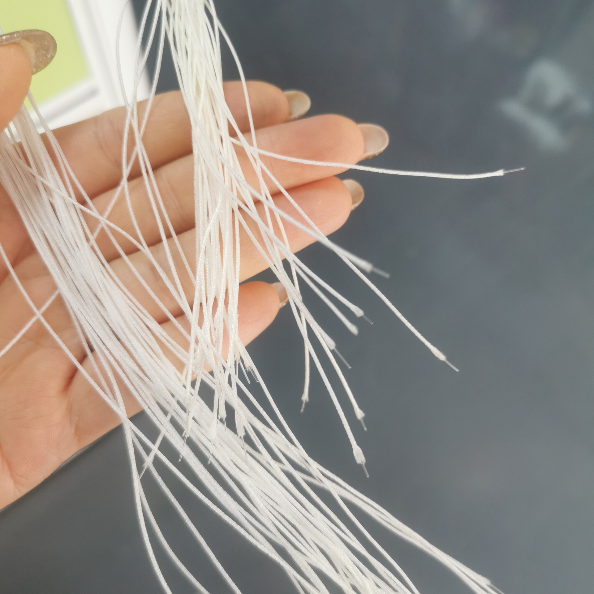 黑色手机细绳 鞋带 韩国丝 礼品袋 PP绳 尼龙绳 针通绳 (图)