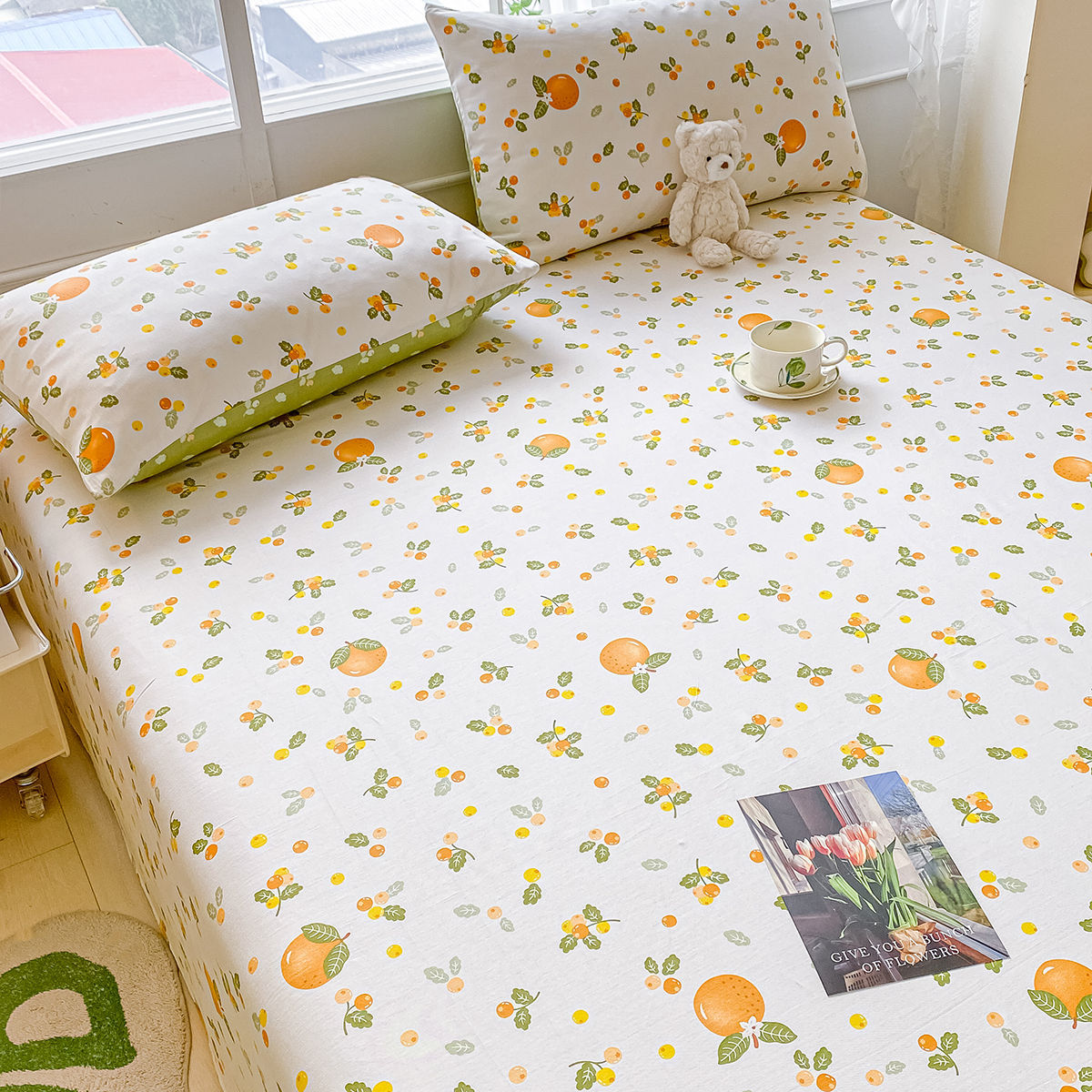 100% sábanas de algodón sábanas de algodón sábanas de primavera y otoño dormitorio de estudiantes sábanas de colchón Kang