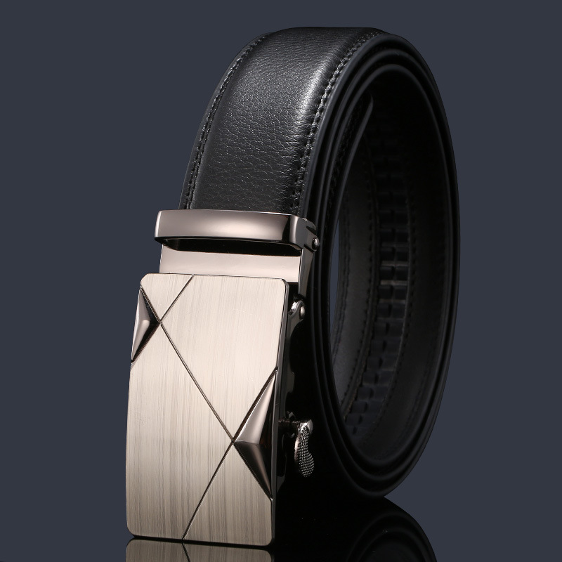 Men's Genuine Leather Automatic Buckle Luxury Belt Wholesale Simple Versatile Denim Belt Manufacturer
