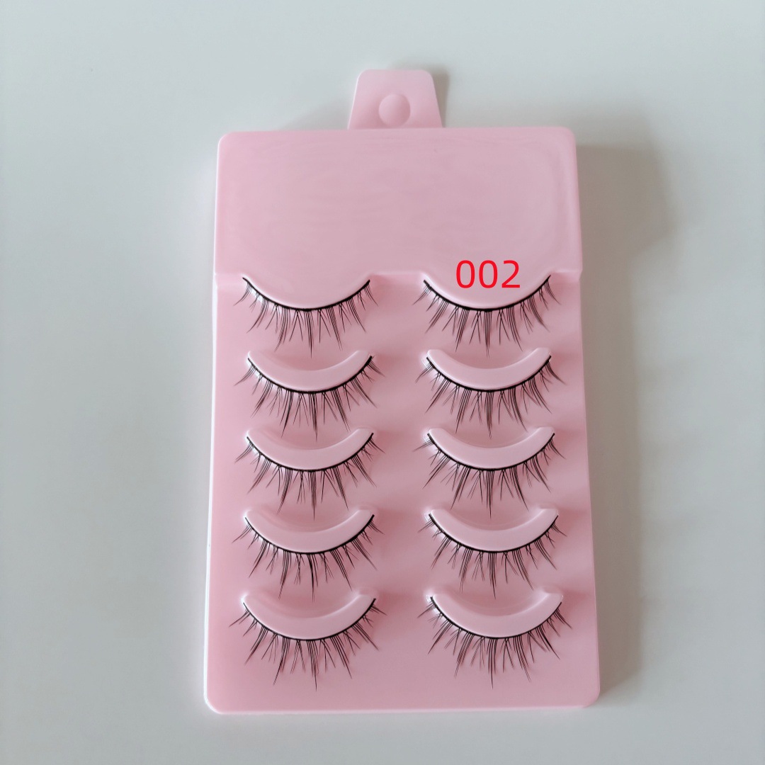 10 pares de sentimientos de la madre de tallo duro cómics Little Devil pestañas postizas Las pestañas postizas de tallo duro pueden soportar pestañas postizas