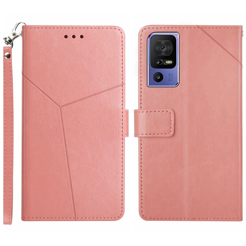 Suitable for Tcl 60 Se Leather Case, Transsion Pova 7 Solid Color Card Slot Wallet Protective Case Wish4