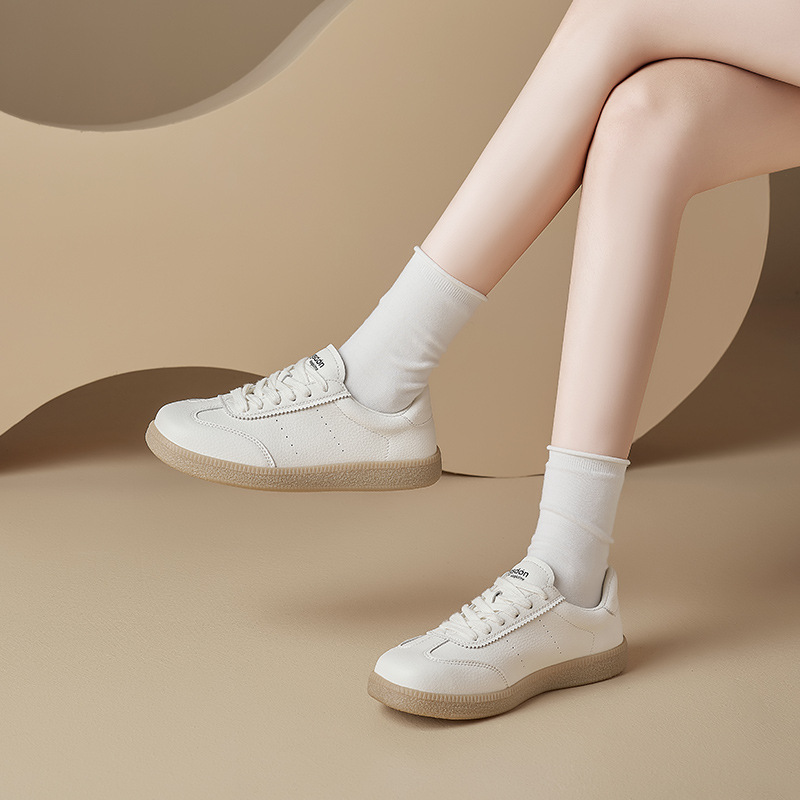 Augu Shi Deng zapatos blancos para mujeres 2025 verano nuevo estilo de fondo grueso estilo académico zapatos de skate casuales Retro Gundam zapatos de entrenamiento