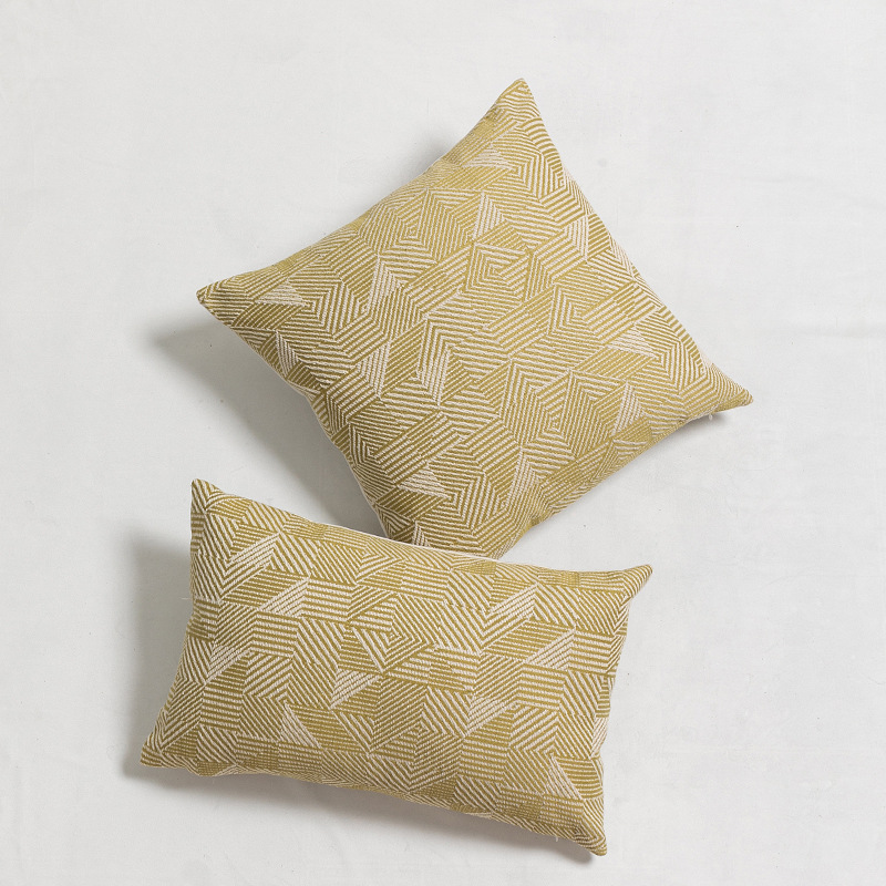 New Polyester Cotton Jacquard Pillow Sofa Cushion Bedside Cushion_voghion.com