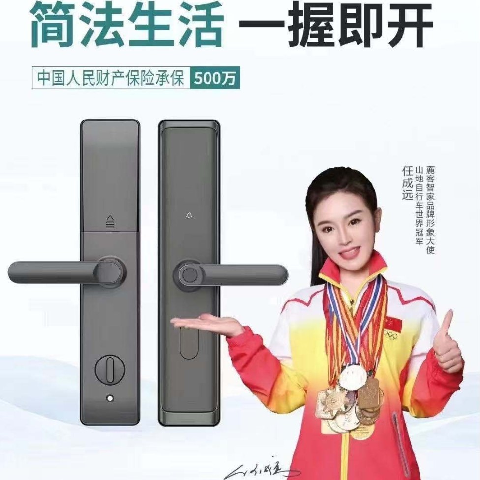 Entry Fingerprint Lock Q05 Home Password Lock One-Grip Smart Door Lock Hotel Wooden Door Temporary Password Door Lock