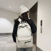 Men's backpack, Japanese capacious shoulder bag for traveling for leisure, school bag, simple and elegant design, for secondary school, for teenagers, for students