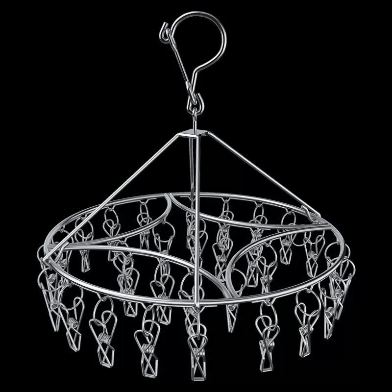 Специальная Вешалка из грубой нержавеющей стали, стойка для носков, сушилка, крючок для нижнего белья, многофункциональный зажим для детских носков