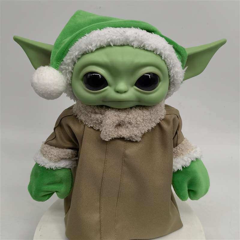 Popular bebé Yoda bebé juguete de Navidad Star Wars muñeca alienígena vinilo cara sonriente muñeca