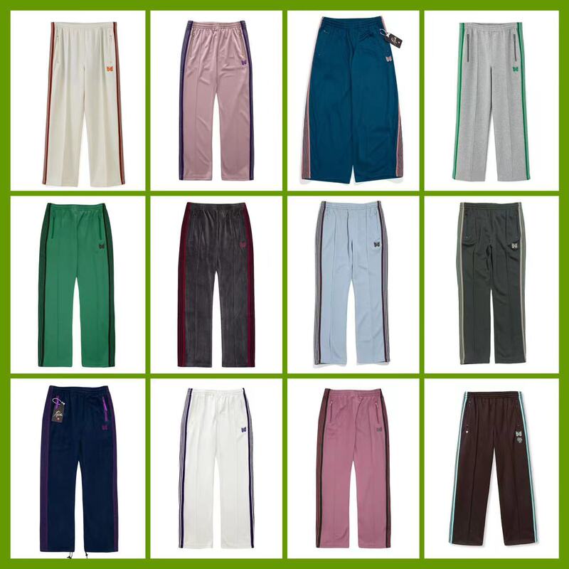 American-style NEEDLES CREATES Butterfly Pants Niche Dosing Loose Men's and Women's Straight-leg Sports Casual Trousers American-style NEEDLES CREATES Butterfly Pants Niche Dosing Loose Men's and Women's Straight-leg Sports Casual Trousers