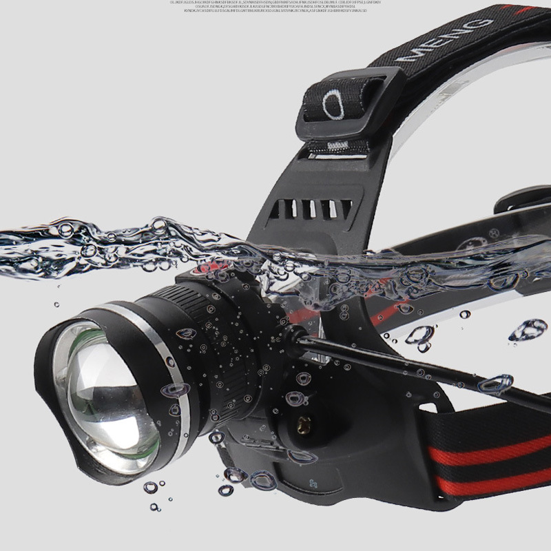 Generación de una sola pieza de luz fuerte faro blanco láser faro USB carga telescópica zoom aleación de aluminio al aire libre proyector remoto