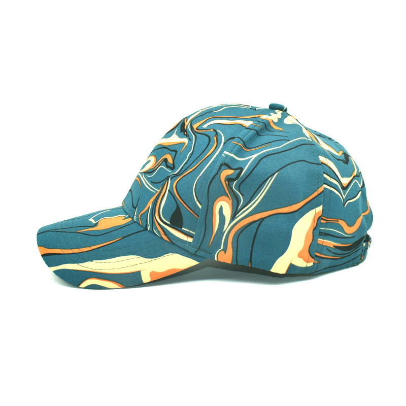 Unisex Fashion Swirl Pattern Printing Curved Eaves Baseball Cap display picture 7