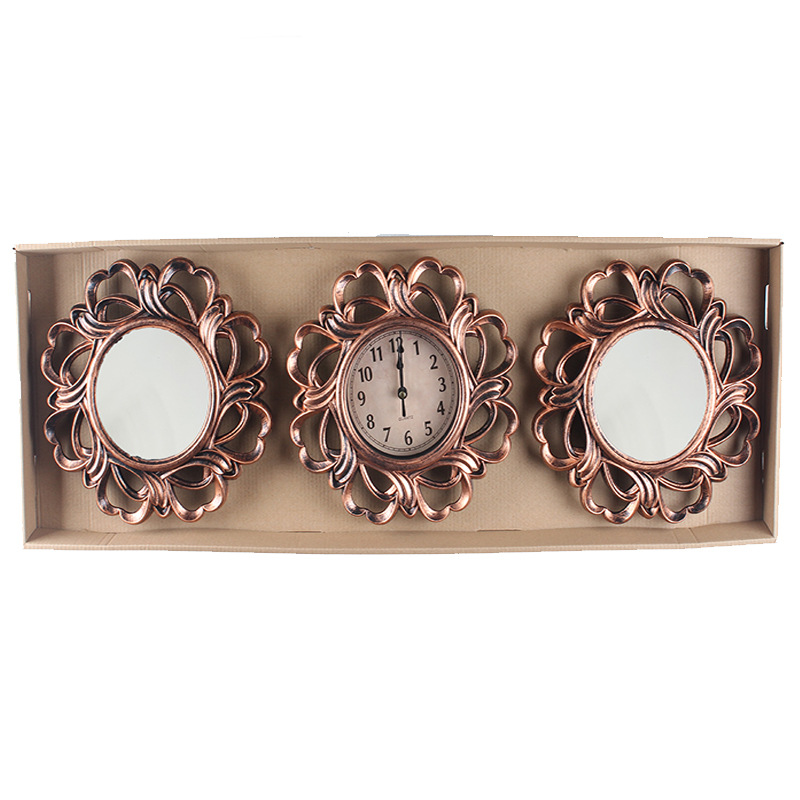 Reloj de pared europeo/americano moderno simple, reloj triple decorativo, reloj de cuarzo creativo de moda para sala/comedor