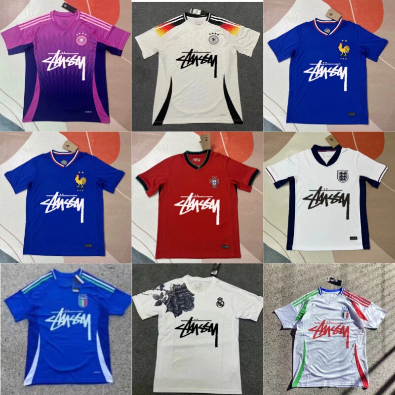 2425 European Cup cross-border hot-selling France, Germany, Italy, Brazil Flamengo printed jerseys available for dropshipping