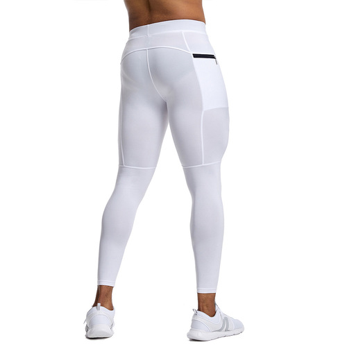 Amazon Cross-border fitness pants for men, quick-drying black sports tight pants for training, running, yoga, base pants for summer