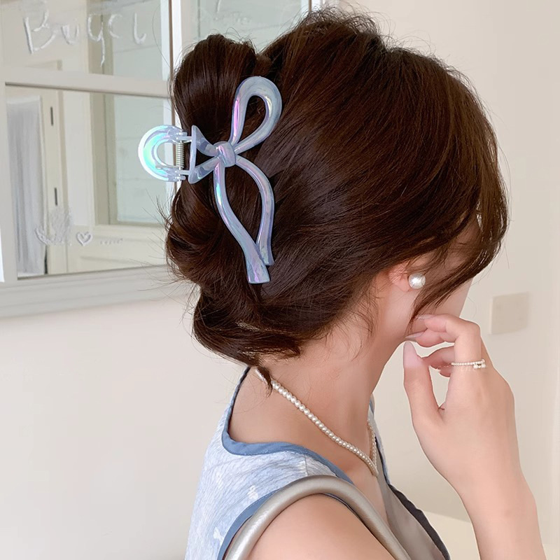 Pinzas para el cabello coreanas exquisitas y de alta gama para mujer, versátiles para peinados recogidos en la parte posterior de la cabeza, pinzas de tiburón, tamaño extragrande para cabello grueso, pinzas de garra, horquillas.