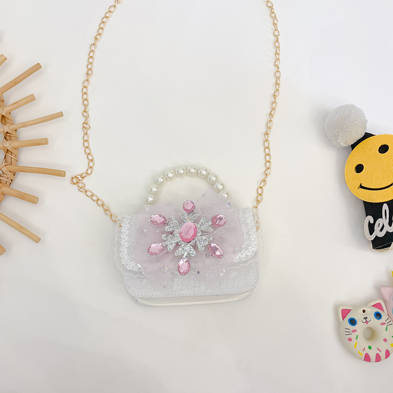 Moda princesa bolso estilo coreano arco cadena mensajero bolsa niña MINI BOLSA cuadrada accesorios de viaje