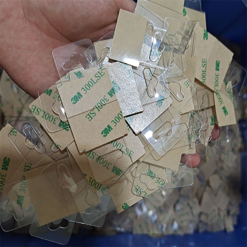 Factory Direct Supply Transparent Pet Hooks, Sticker Hooks, Color Box Hooks, Pet Adhesive Hooks, Pvc Gift Box Hooks