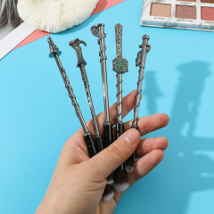 哈利波特 斯萊特林學院 新款蛇學院5支裝金屬化妝刷套裝眼禮物