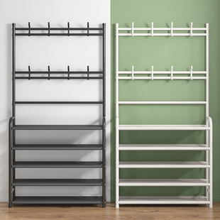 Shoe cabinet household door economical shoe and hat rack hallway cabinet coat and hat rack simple modern storage cabinet multifunctional shoe rack