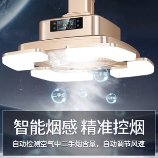 Smart Stretch Chess and Card Room Smoking Lamp Mahjong Room Mahjong Machine Air Purifier Smoking Lamp Straight Row Lifting Chandelier