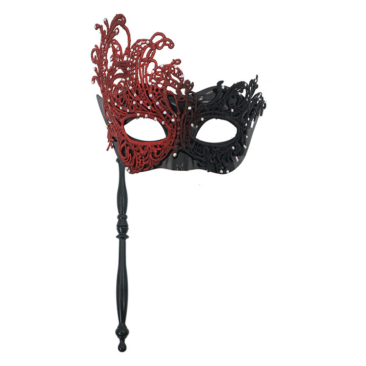 Amazon máscaras de encaje de mano máscaras de mitad de cara máscaras misteriosas de baile de maquillaje de fiesta