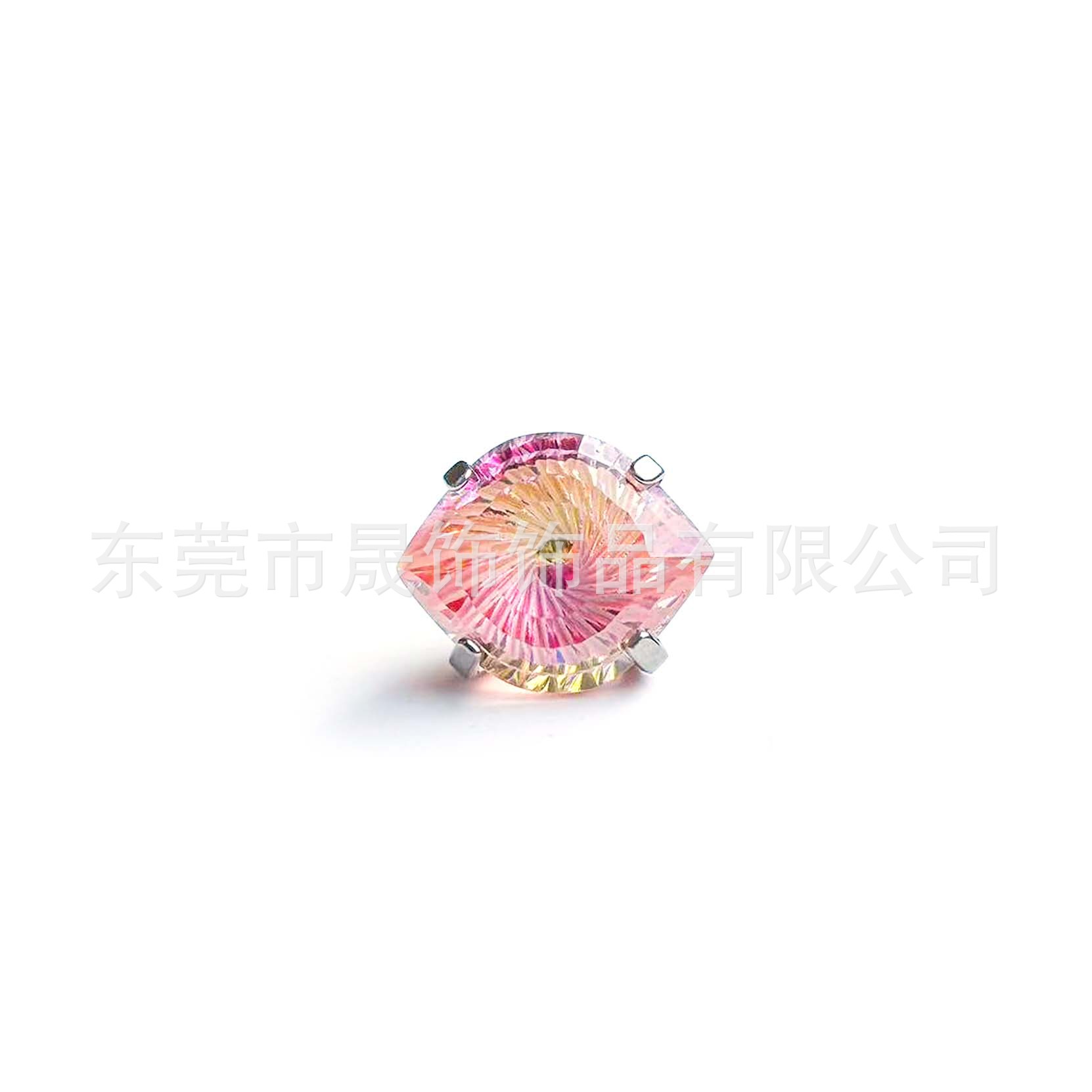 F136 Titanium Alloy Ear Stud 恶魔之眼天使之眼碗底 Prong Studded Cubic Zirconia Labret Stud G23 Piercing Jewelry 头