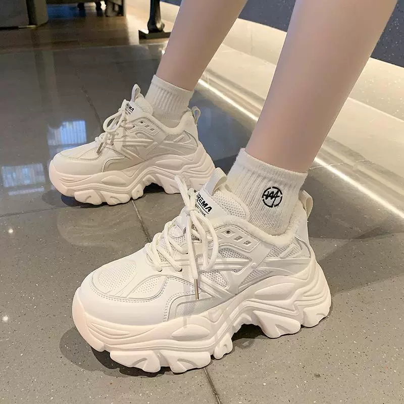 Daddy shoes женские массивные кроссовки, 2022 толстая подошва, дышащие летние платформы, размеры 35–40