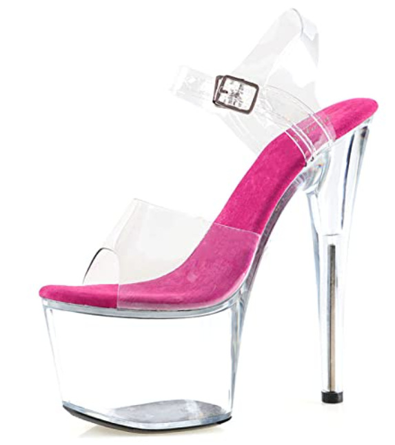 17 cm tacones altos club nocturno odio cielo alto plataforma sandalias de tacón de aguja zapatos de mujer pole dance zapatos de boda con lentejuelas de moda