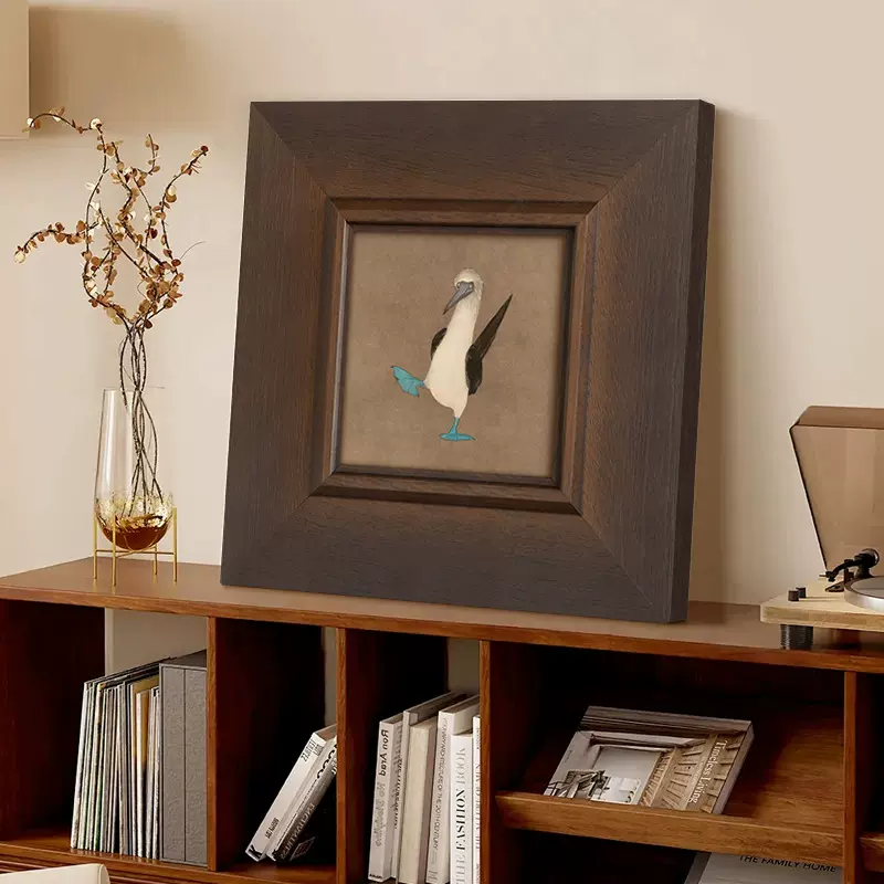 现代抽象法式小众中古风客厅装饰画北欧复古餐厅卧室趣味讽刺动物