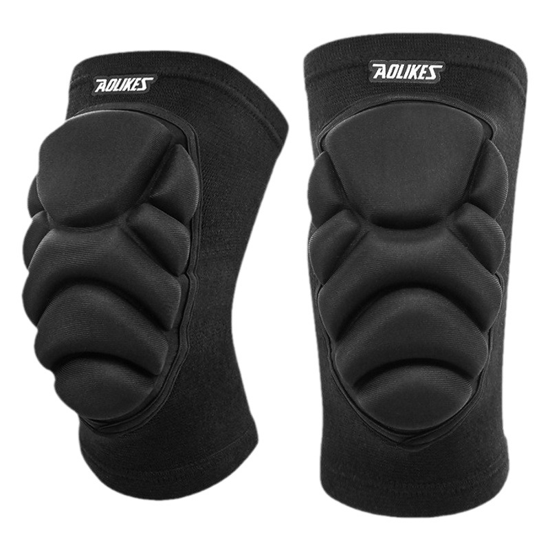 AOLIKES deportes esponja rodillera almohadilla anticolisión voleibol street dance engrosada protección arrodillado esquí entrenamiento militar polainas