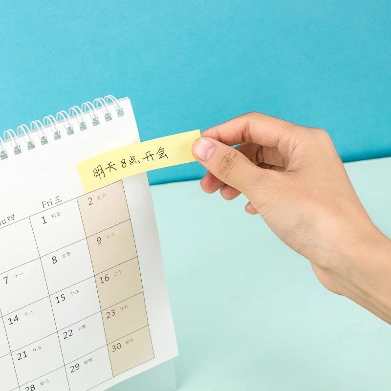 12 paquetes de papel de notas de color, papel de notas de viento, pasteles de notas para estudiantes comerciales