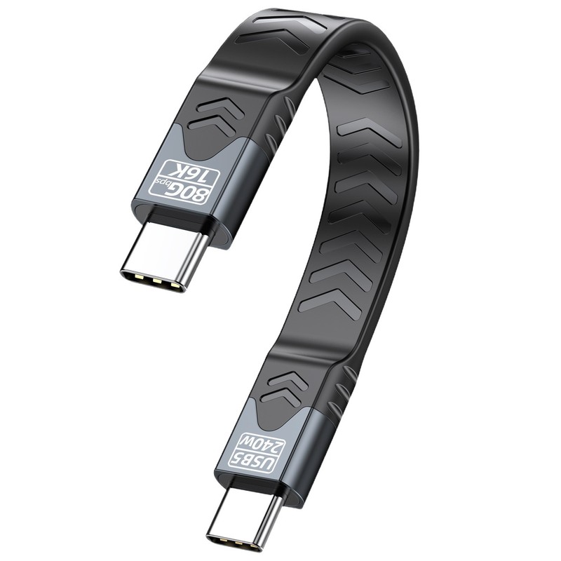 80gデータケーブルusb5高速線type-c16Kスクリーンは雷5/4FPCフラット線240W急速充電線と互換性がある|undefined