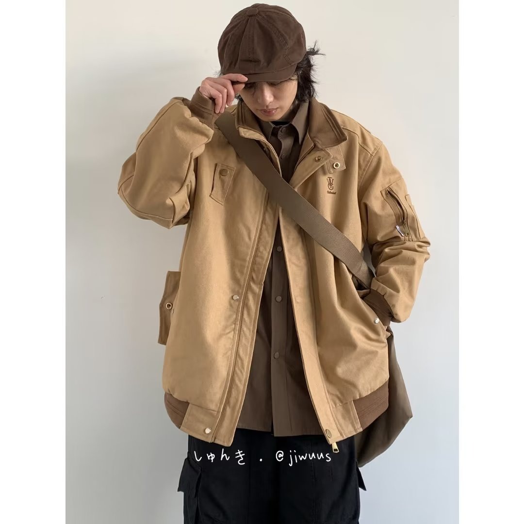 Japanese retro jacket for men and women