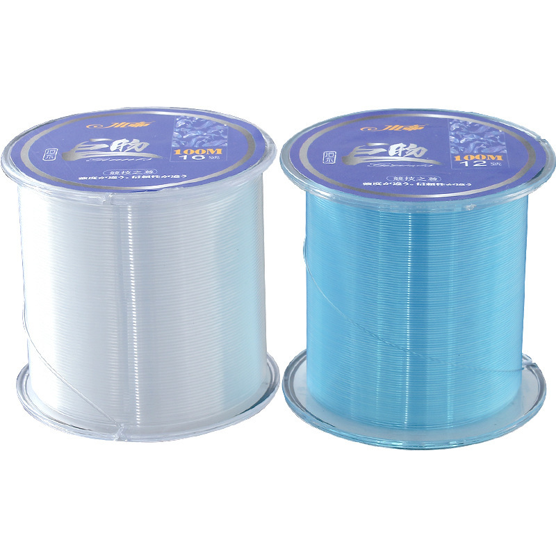 Línea de peces gigantes de esturión, pez azul, línea de peces gigantes, línea de peces de 100 metros, línea principal, línea de nylon de tracción fuerte, vara de mar, luya