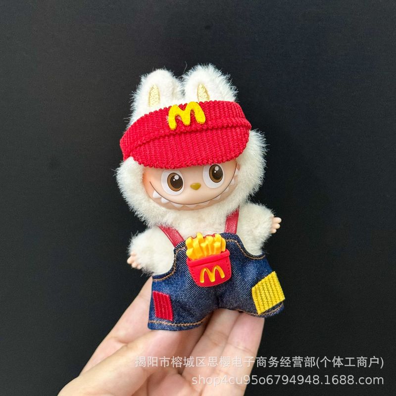 仅衣服适用四代心底密码4.0拉布布娃衣mini版Labubu迷你公仔套装|undefined