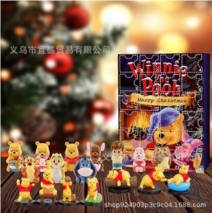 国境を越えたクリスマスミッキーマウスブラインドボックス装飾品家庭庭園24格デザイン家庭人形人形人形人形人形人形人形人形|undefined