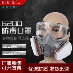 6200型防毒マスク、装飾研磨用防塵マスク、塗装、農薬、化学物質用保護マスクの越境配送